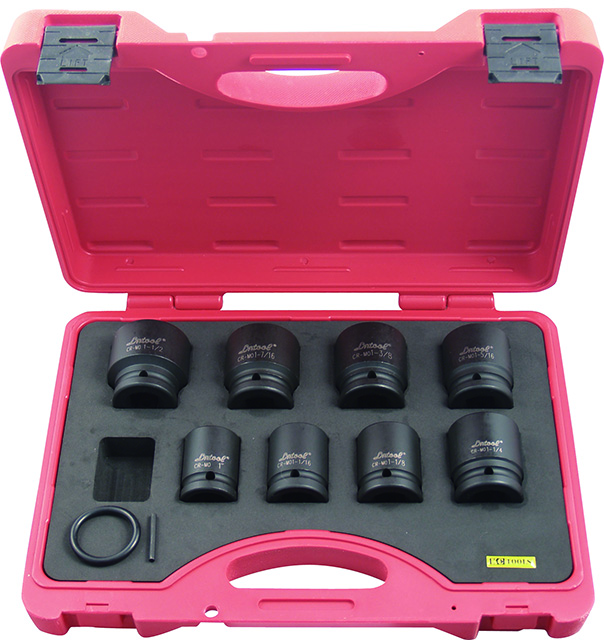 8 Piece AF x 3/4-Inch Drive Standard Impact Socket Set