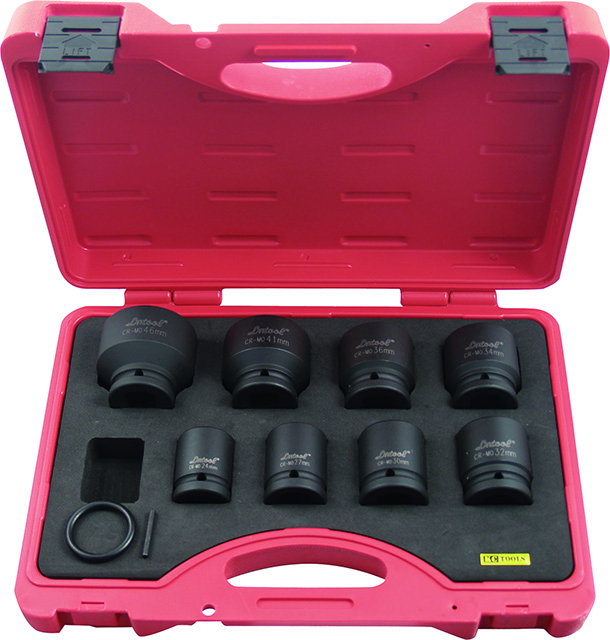 8 Piece Metric x 3/4-Inch Drive Standard Impact Socket Set