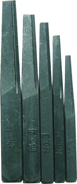 5 Piece Screw Extractor Set, Straight Flute
