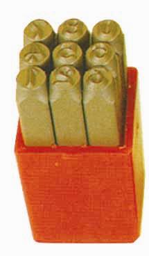10.0mm Number Punch Set 9 Piece