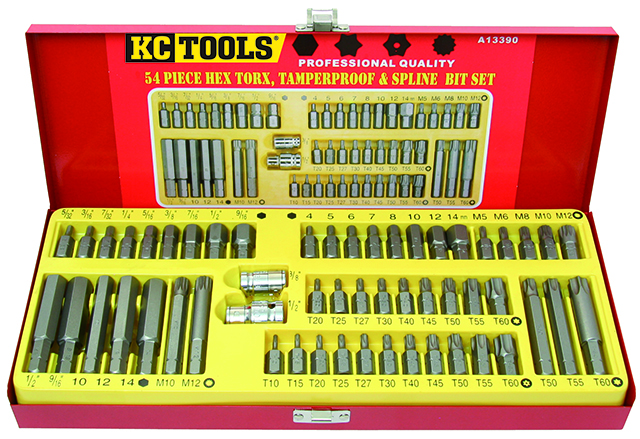 54 Piece Bit Set, Hex & Star