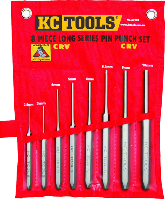 8 Piece Punch Set, Pin, Long Series