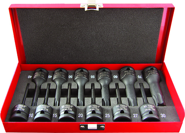 12 Piece  x 1/2-Inch Drive Star Impact Socket Set