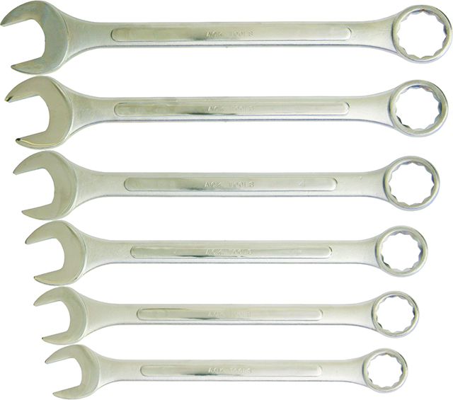 6 Piece Spanner Set, Combination, 22mm - 32mm