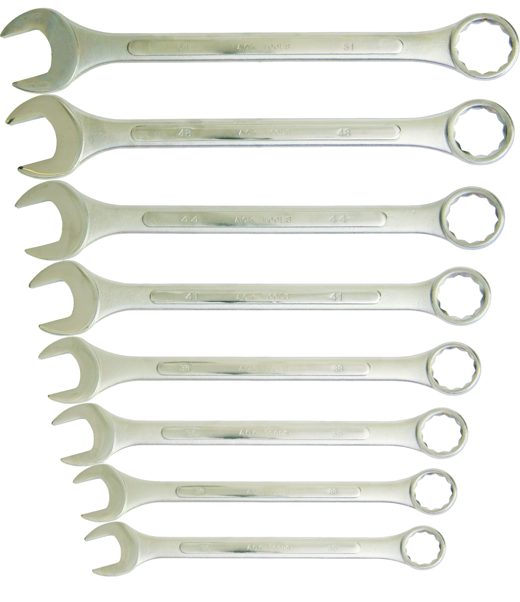8 Piece Spanner Set, Combination, 1