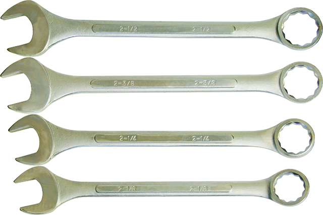 4 Piece Spanner Set, Combination, 2-1/8